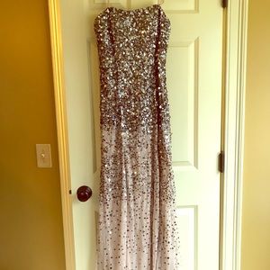 Strapless sequin Adrianna Papell gown - gorgeous!
